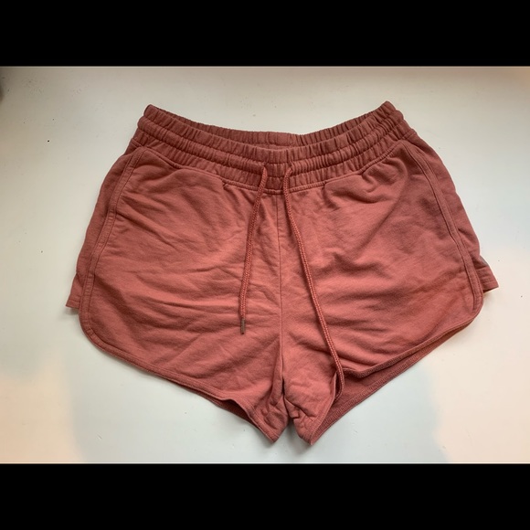 pink mini sweat-shorts - Picture 1 of 2